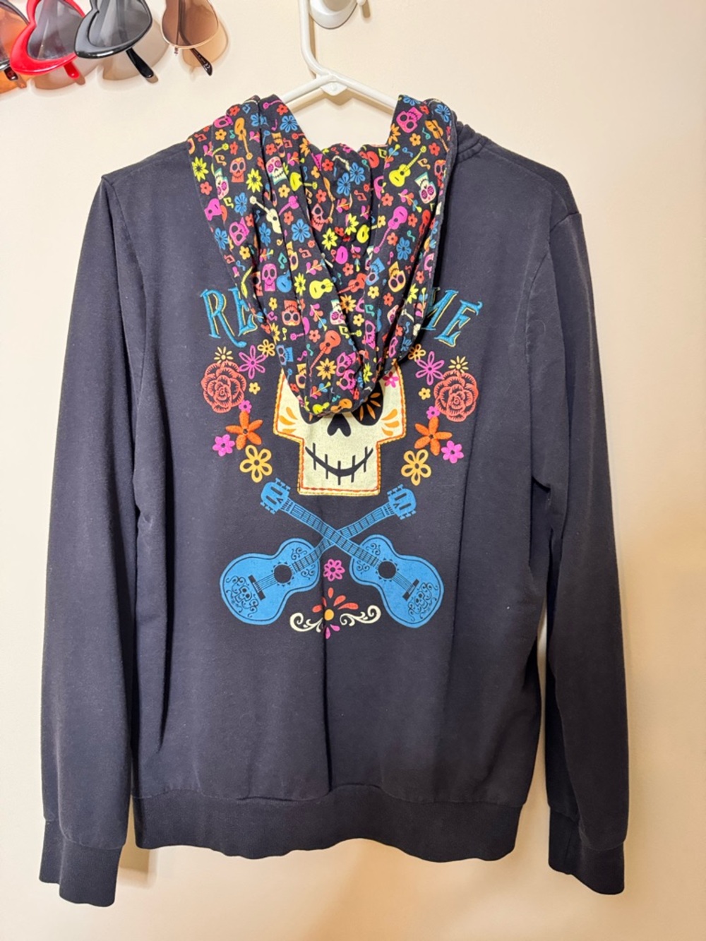 Disney Parks Epcot Exclusive CoCo Hoodie with Colorful Floral Hood